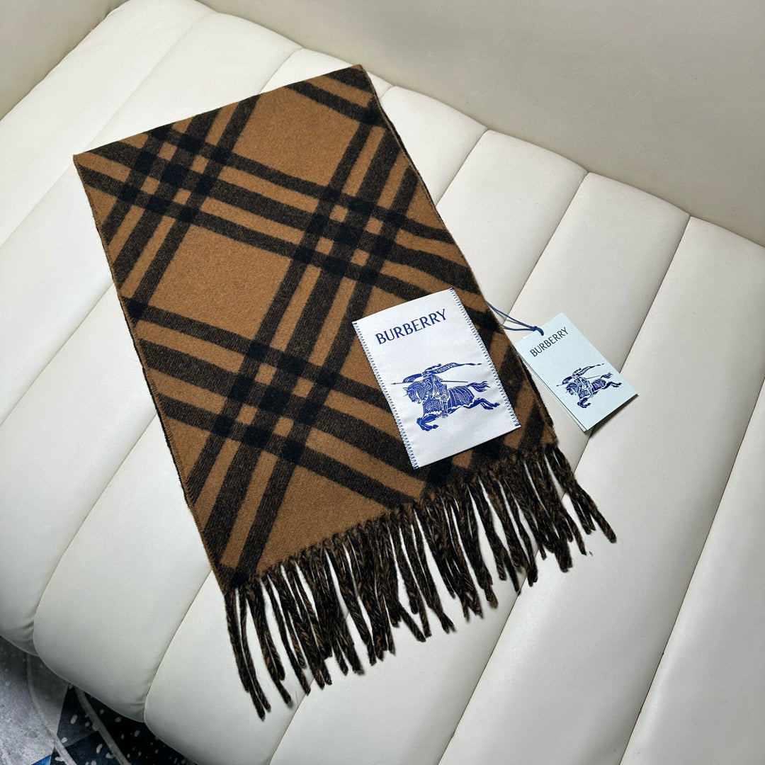 two-tone velvet tassel Scarf for men - alternate angle view 8