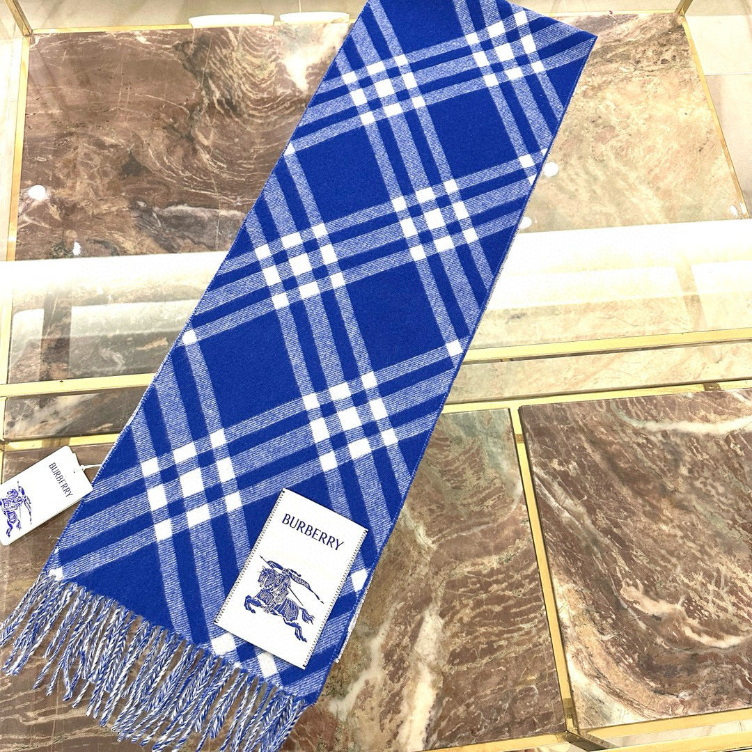 two-tone velvet tassel Scarf for men - alternate angle view 4
