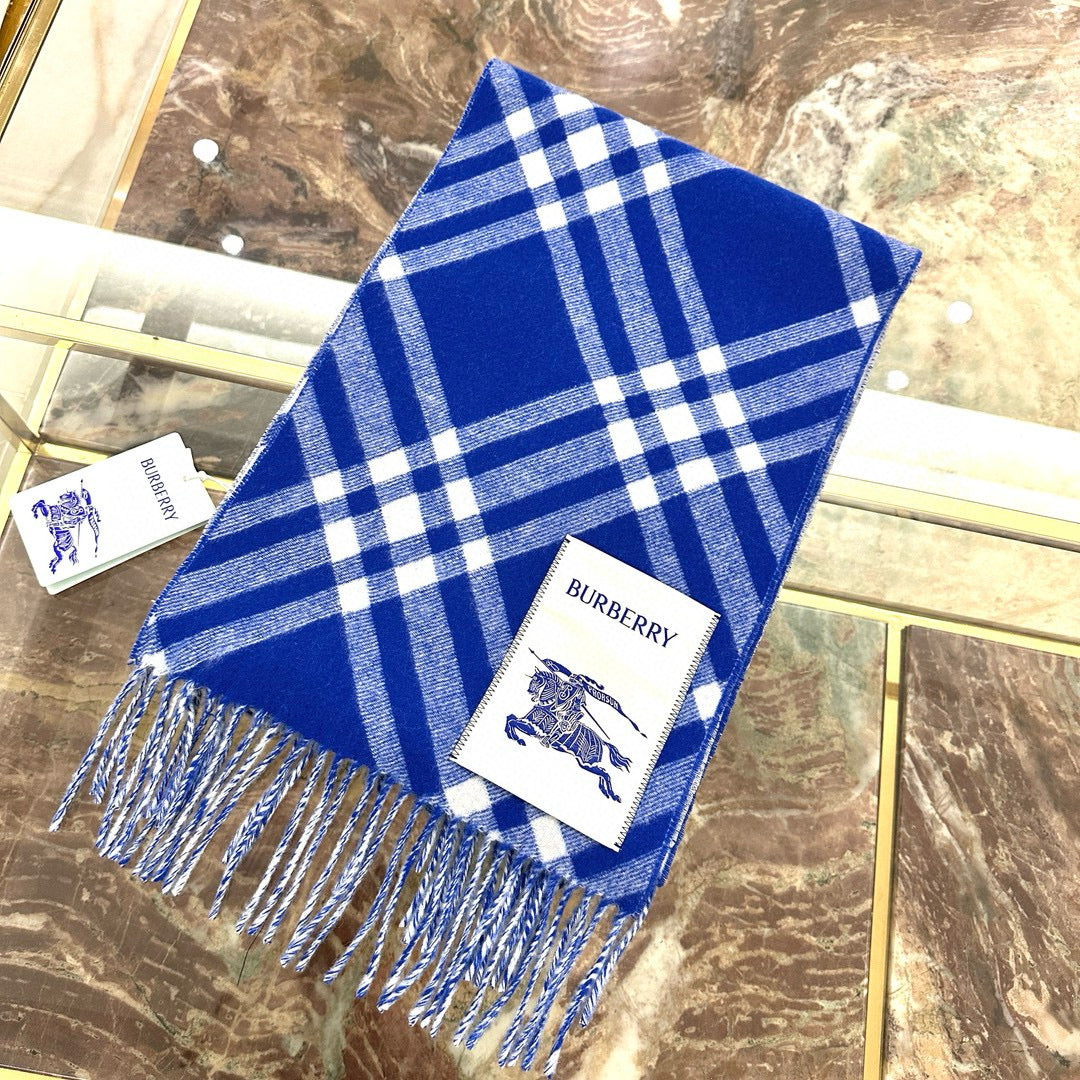 two-tone velvet tassel Scarf for men - alternate angle view 8