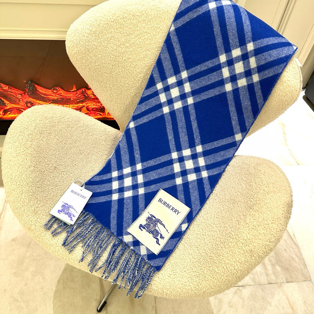 two-tone velvet tassel Scarf for men - alternate angle view 7