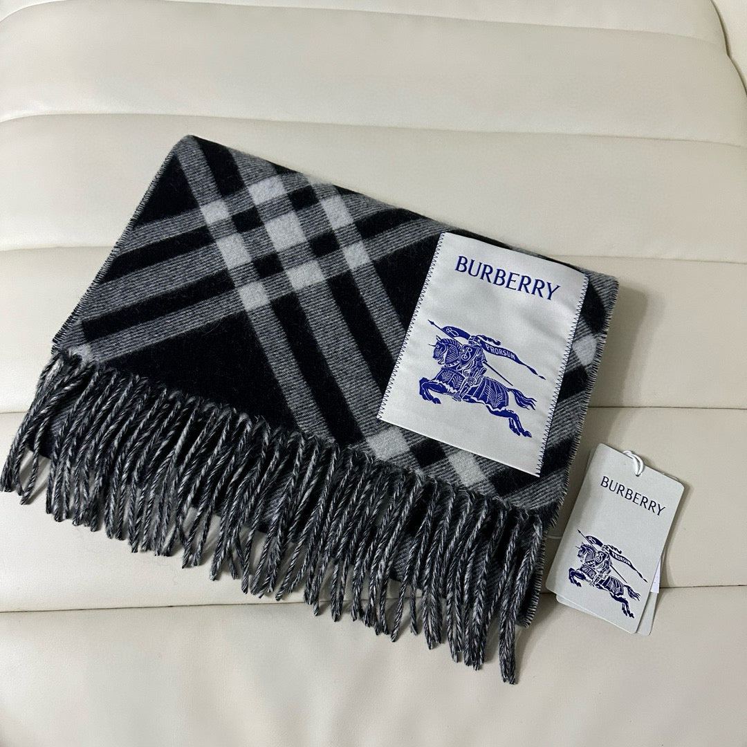 two-tone velvet tassel Scarf for men - alternate angle view 6