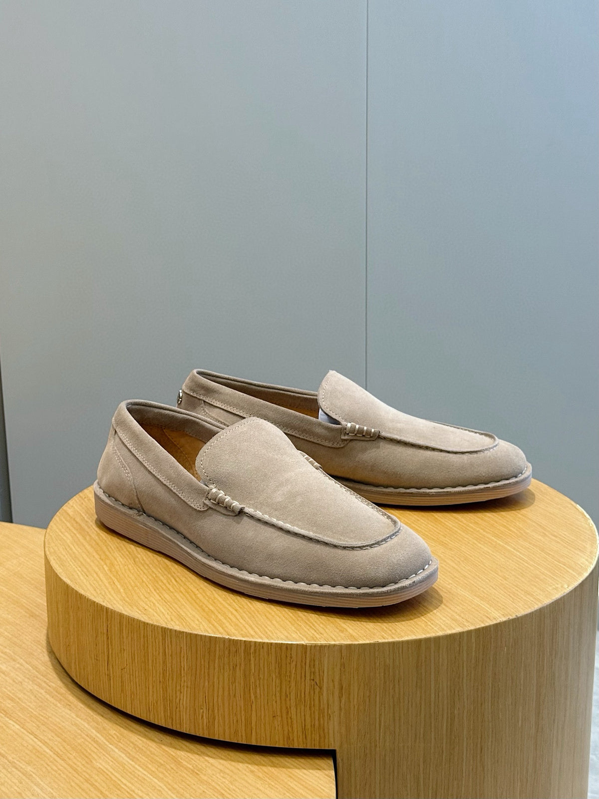Dolce & Gabbana DG Men's New Florio Suede Moccasin Loafers with Logo