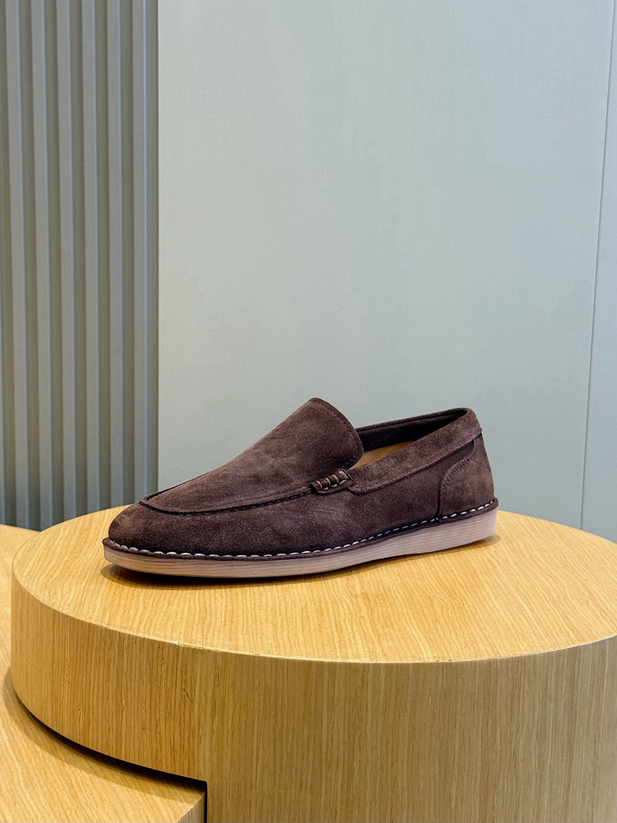 Dolce & Gabbana DG Men's New Florio Suede Moccasin Loafers with Logo