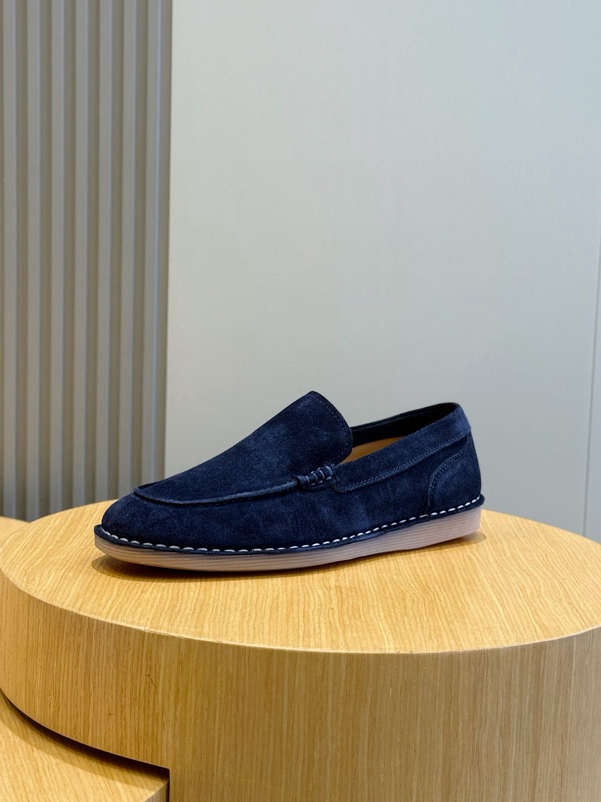 Dolce & Gabbana DG Men's New Florio Suede Moccasin Loafers with Logo