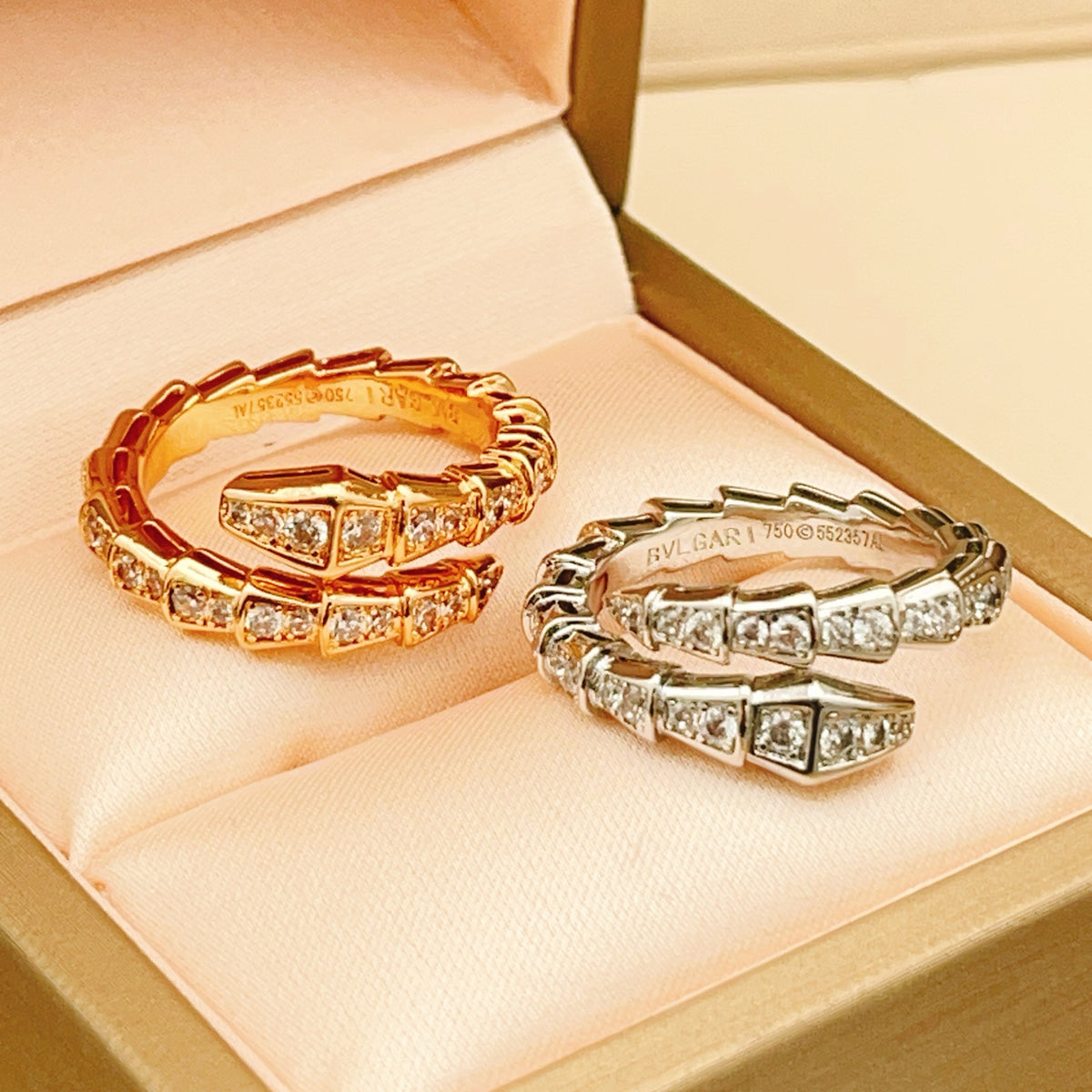silver brass luxury Ring for women - alternate angle view 8