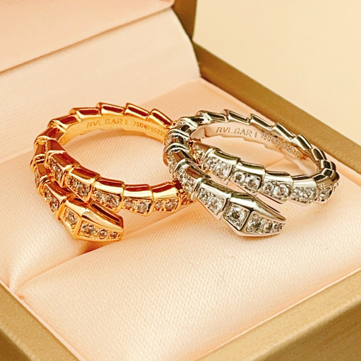 silver brass luxury Ring for women - alternate angle view 7