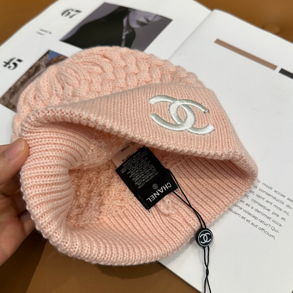 red minimalist Hat for women - alternate angle view 4