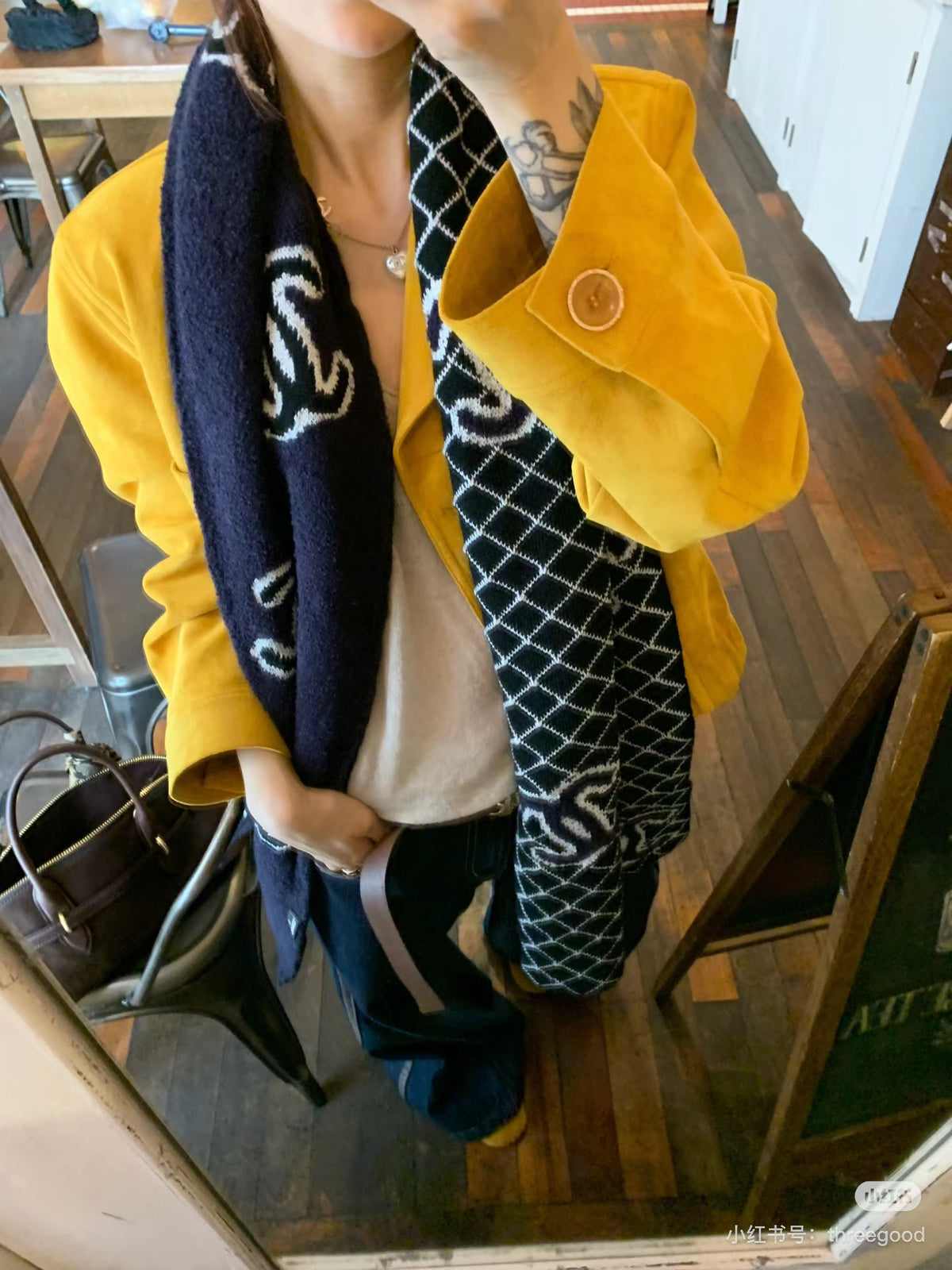 tricolor dreamy fashion accessory for women - alternate angle view 3