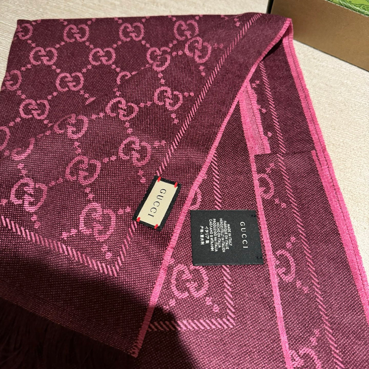 multicolor wool luxury Shawl for women - alternate angle view 4