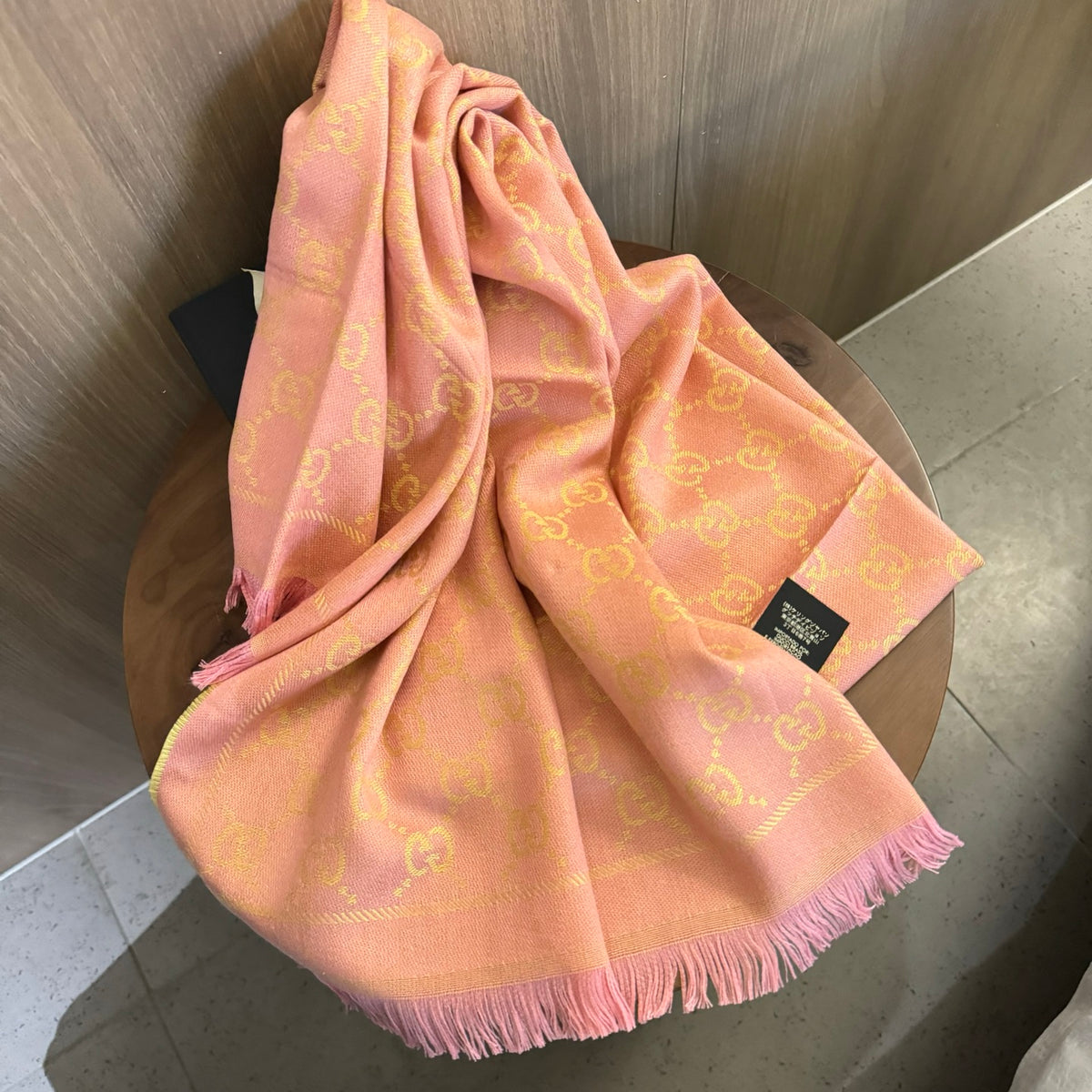 multicolor wool luxury Shawl for women - alternate angle view 7