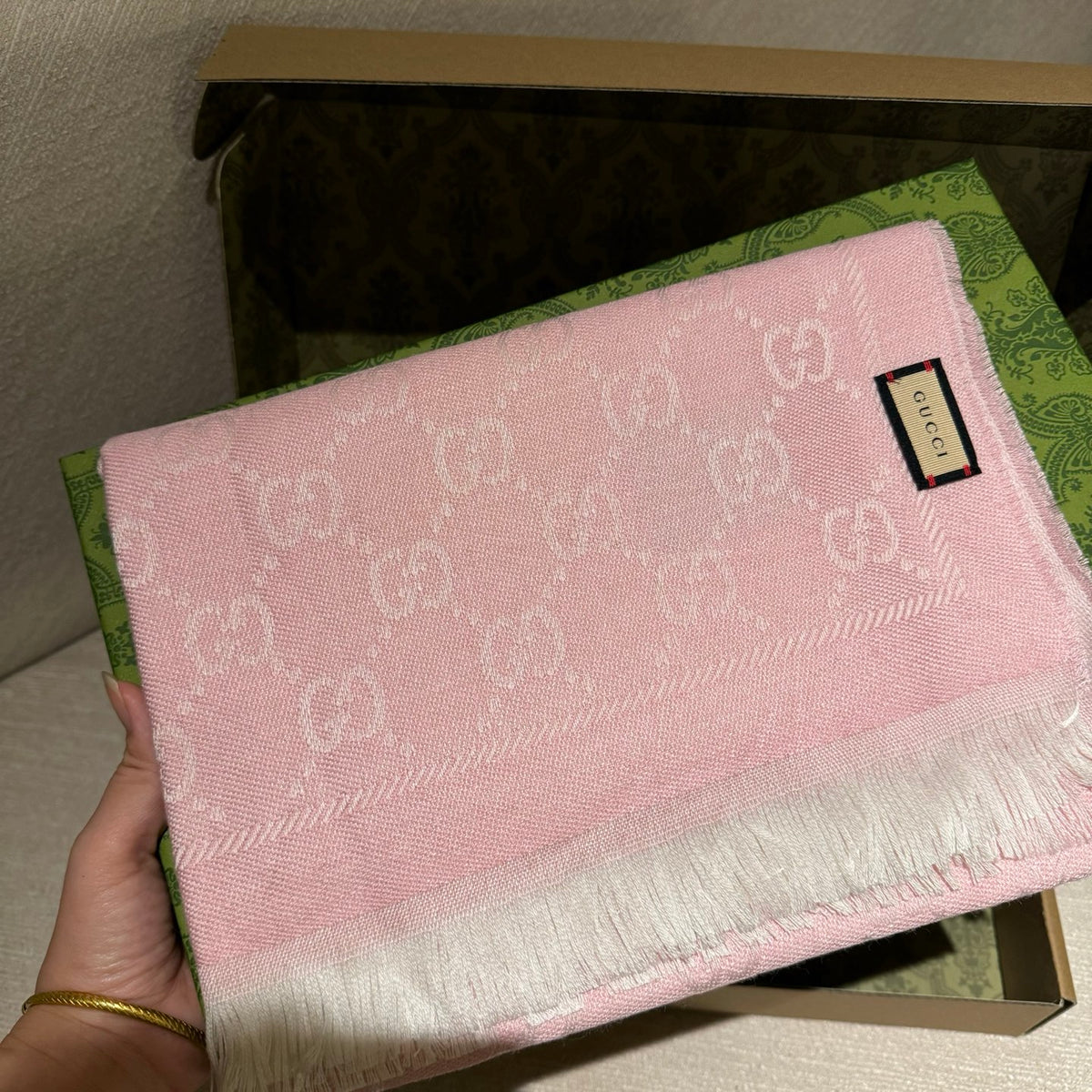 multicolor wool luxury Shawl for women - product detail view