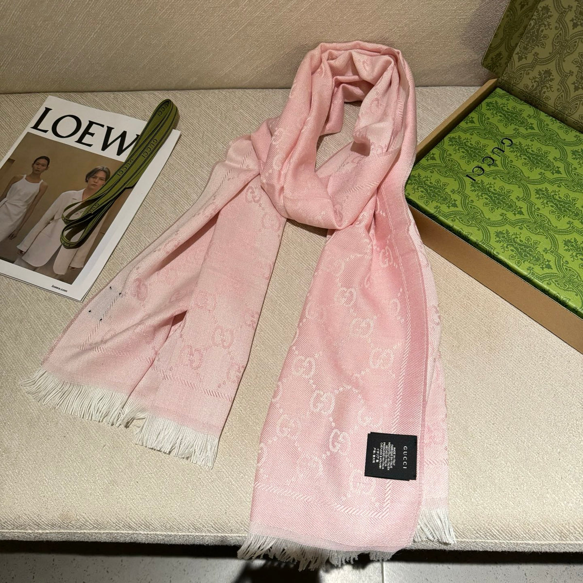 multicolor wool luxury Shawl for women - alternate angle view 4