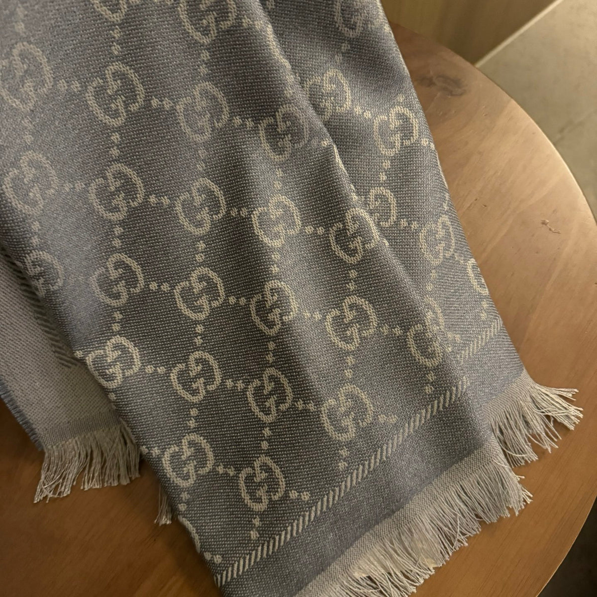 multicolor wool luxury Shawl for women - alternate angle view 5