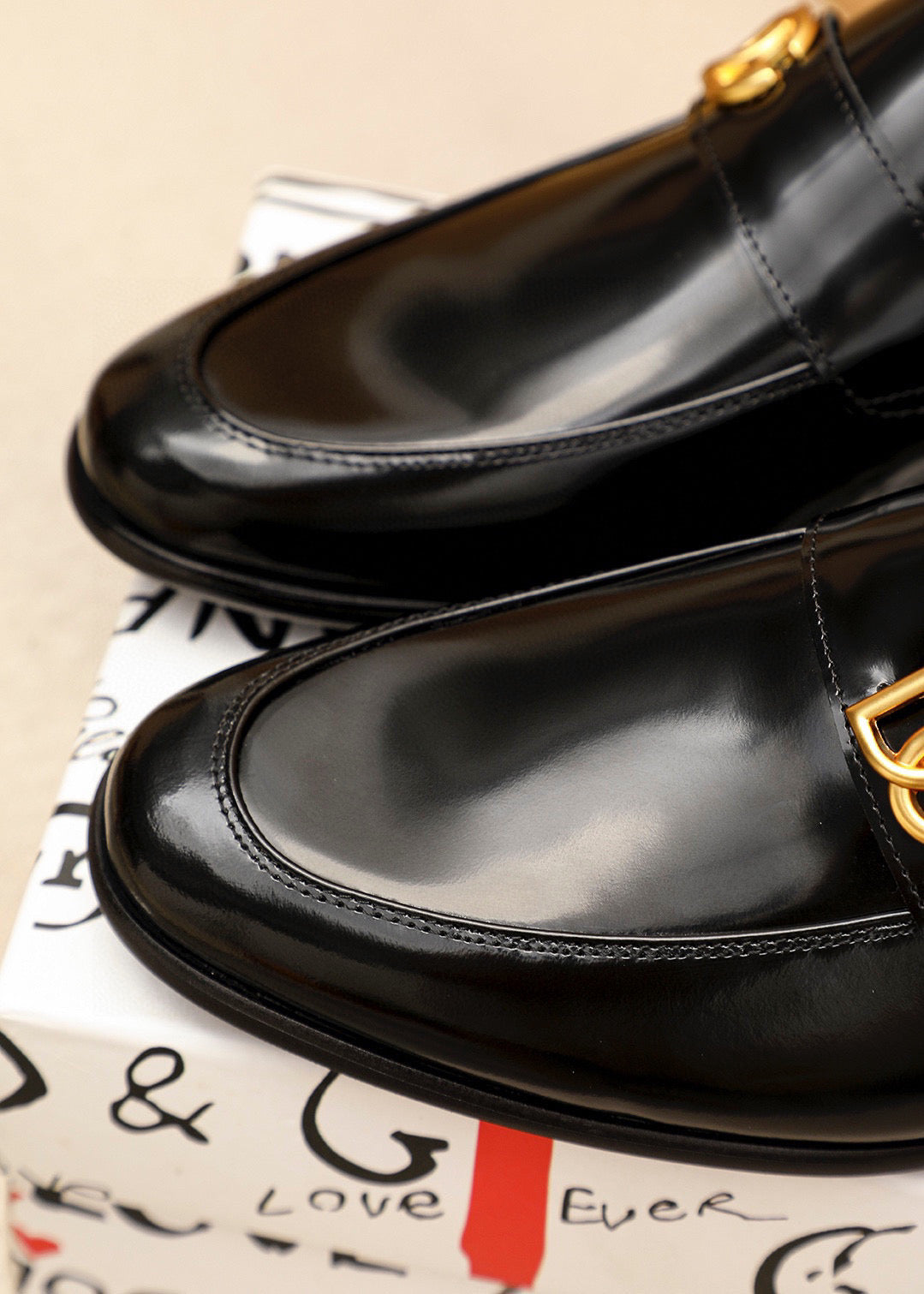 Dolce & Gabbana DG Men's Dress Shoes in Italian Patent Calfskin
