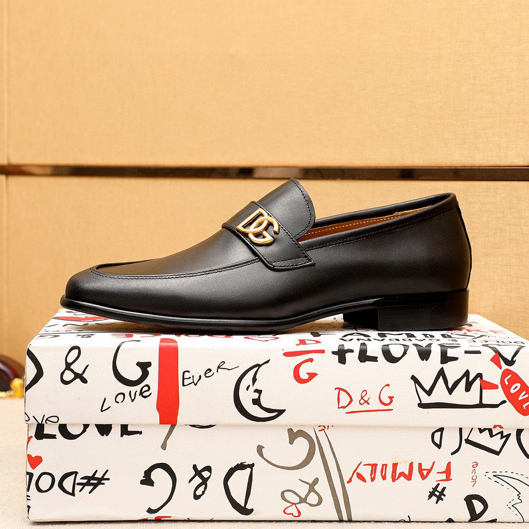 Dolce & Gabbana DG Men's Dress Shoes in Italian Patent Calfskin