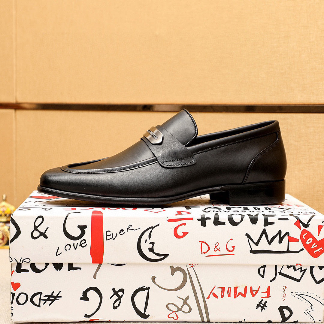 Dolce & Gabbana DG Men's Dress Shoes in Italian Patent Calfskin