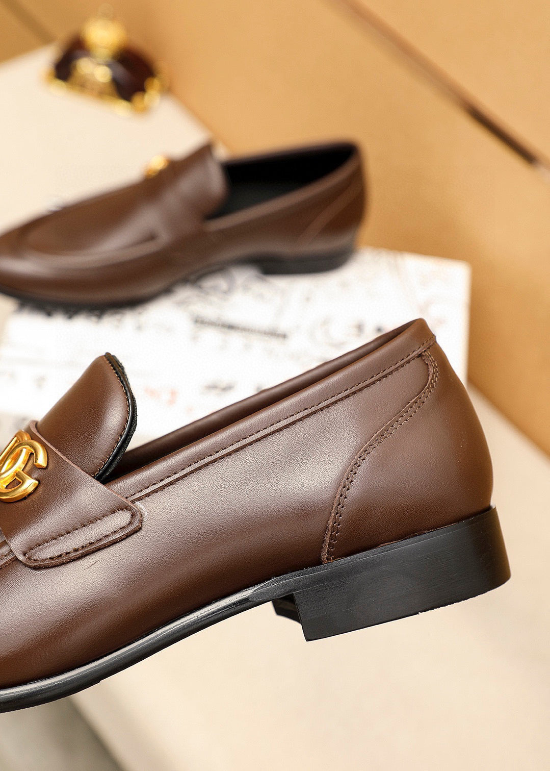 Dolce & Gabbana DG Men's Dress Shoes in Italian Patent Calfskin