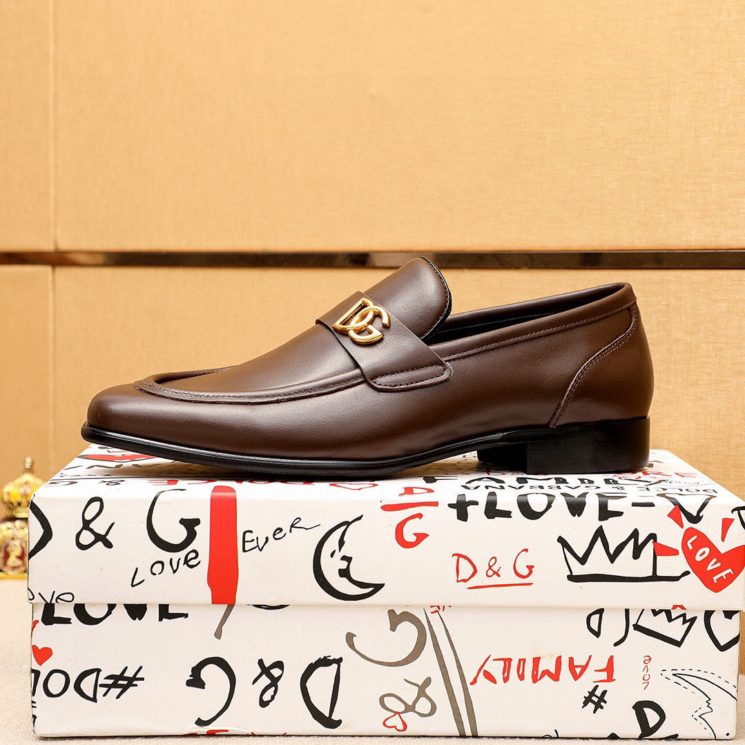 Dolce & Gabbana DG Men's Dress Shoes in Italian Patent Calfskin