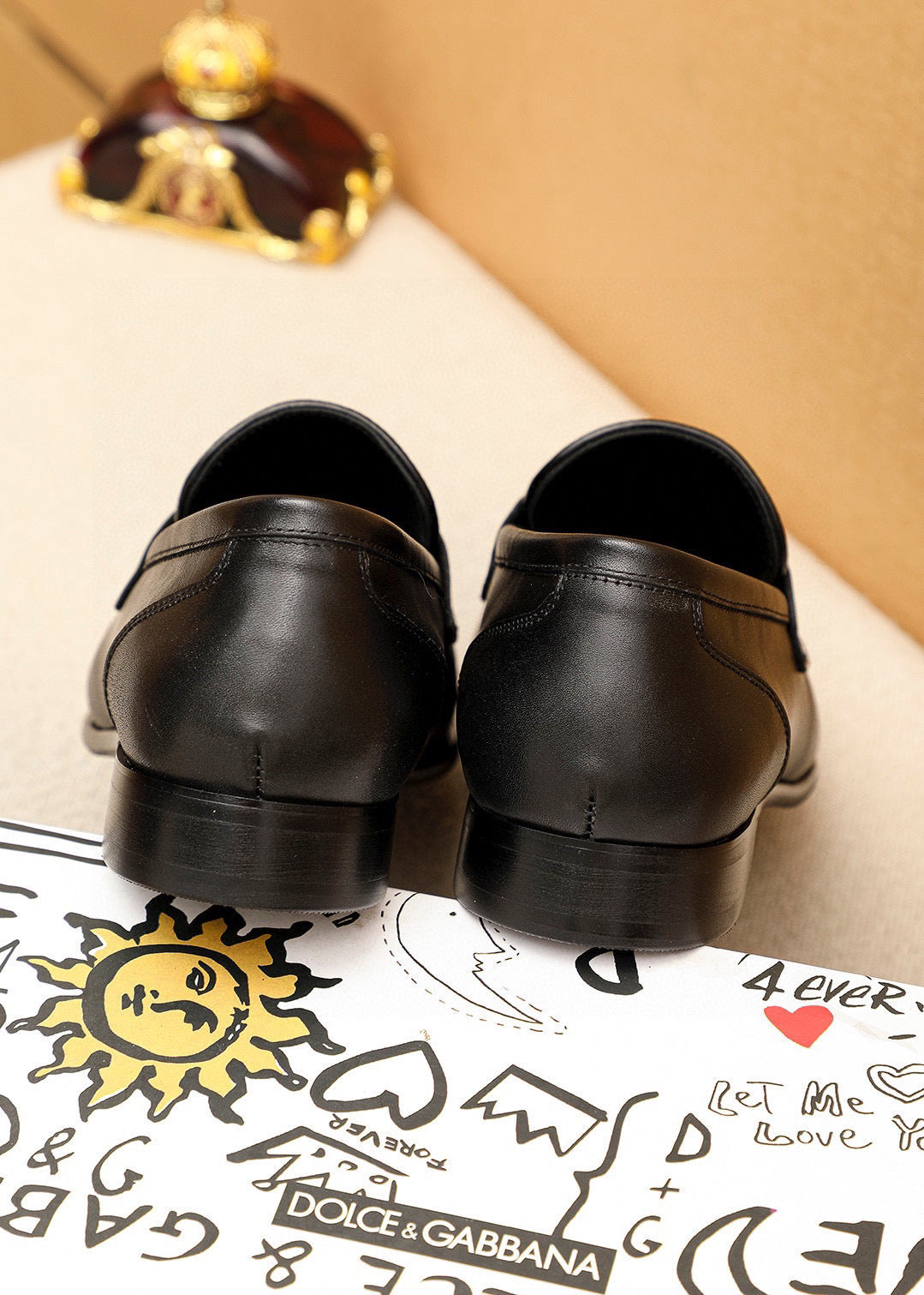 Dolce & Gabbana DG Men's Dress Shoes in Italian Patent Calfskin