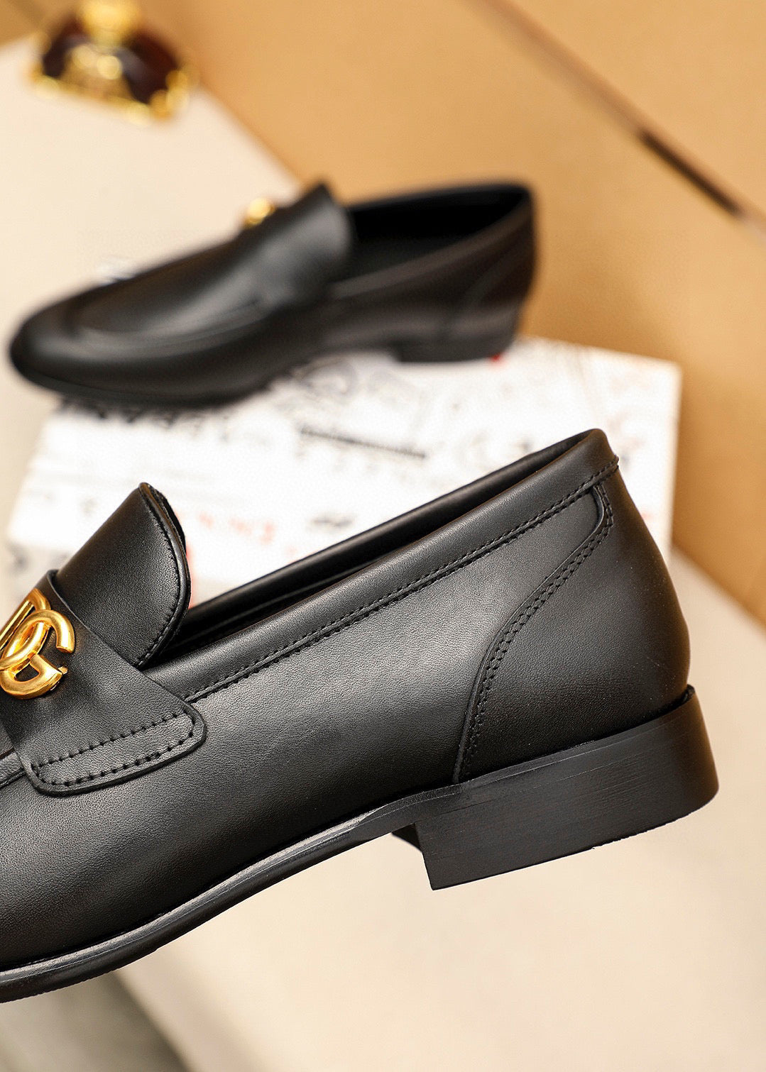 Dolce & Gabbana DG Men's Dress Shoes in Italian Patent Calfskin