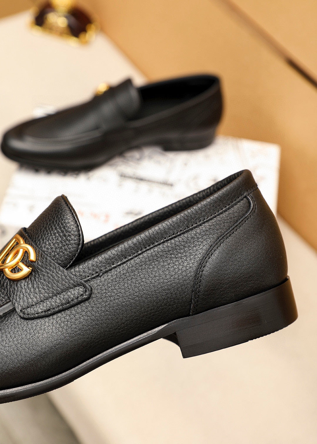 Dolce & Gabbana DG Men's Dress Shoes in Italian Patent Calfskin
