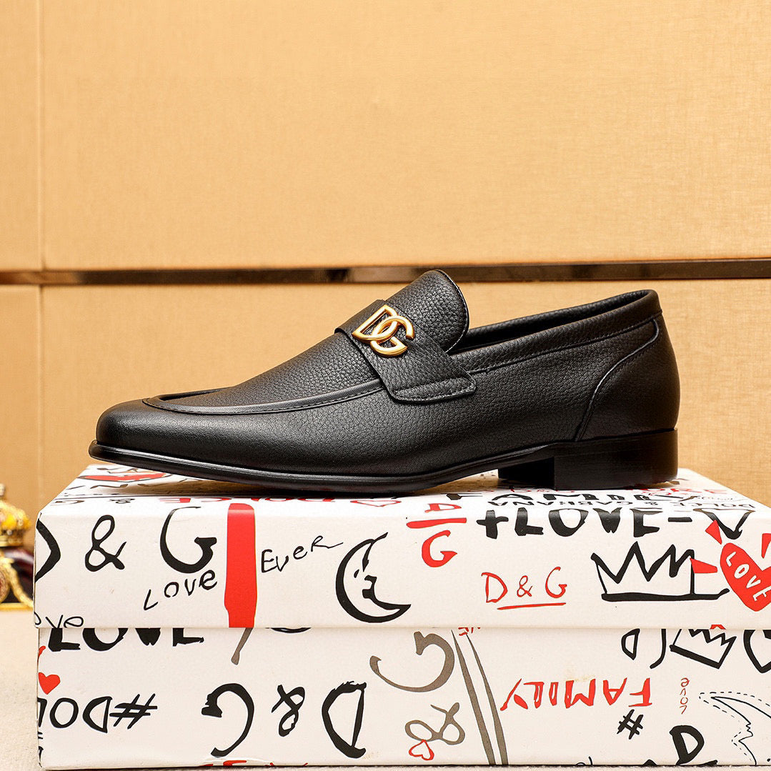 Dolce & Gabbana DG Men's Dress Shoes in Italian Patent Calfskin