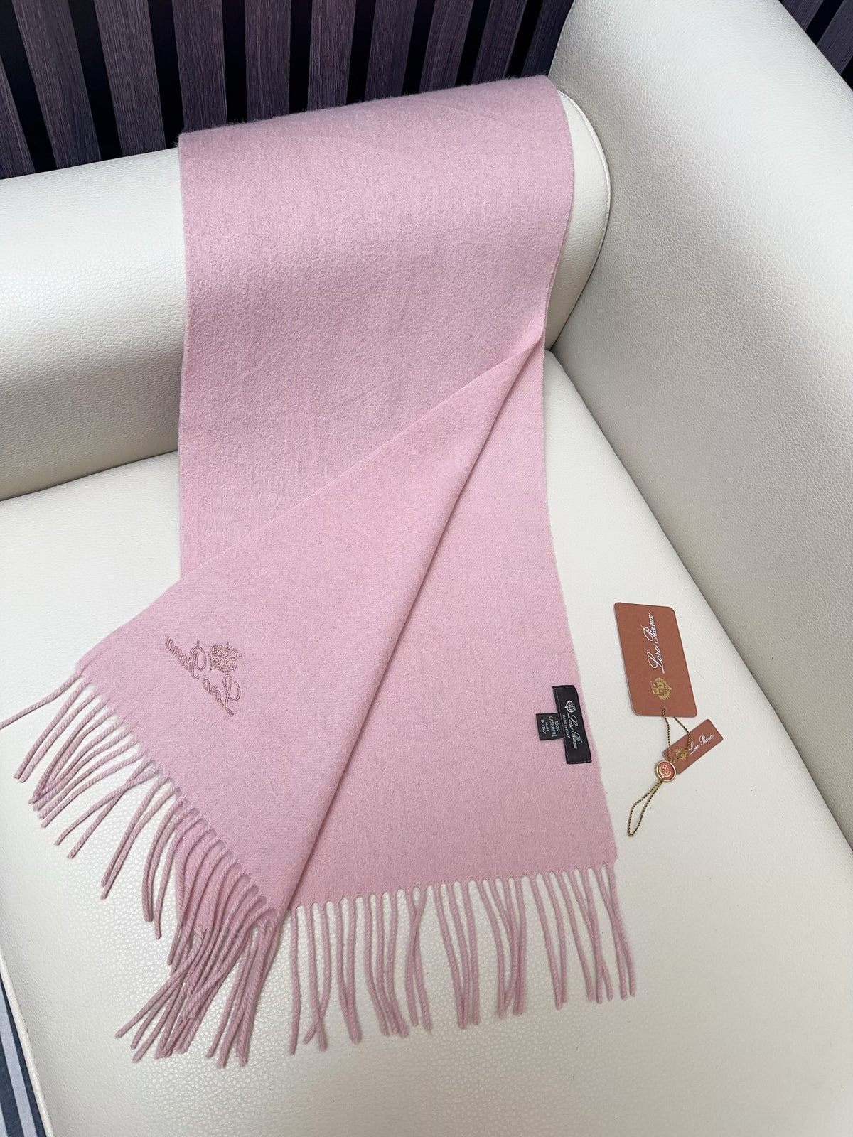 teal leather floral Scarf for men - alternate angle view 6
