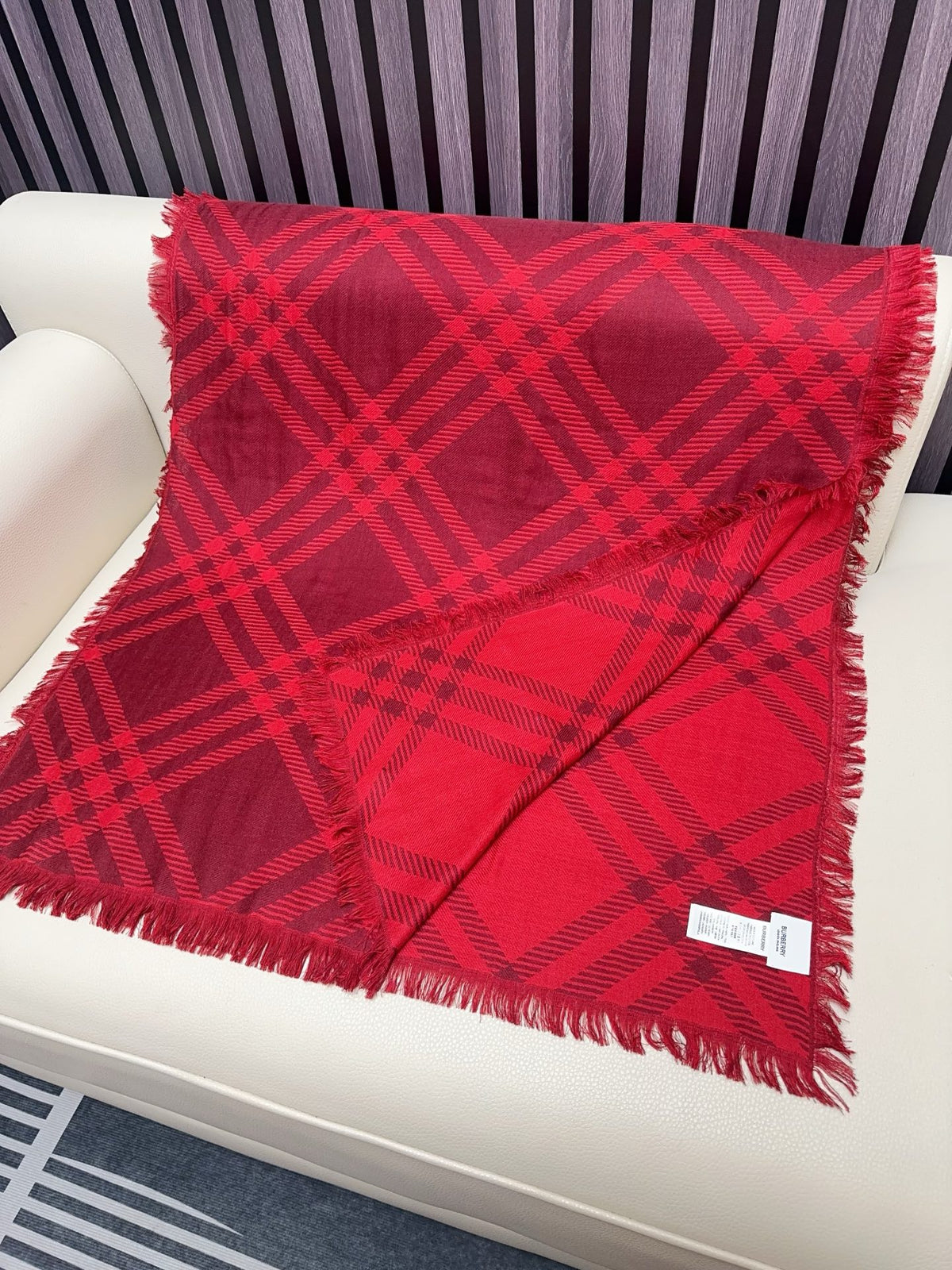 wool luxury Scarf for men - alternate angle view 7