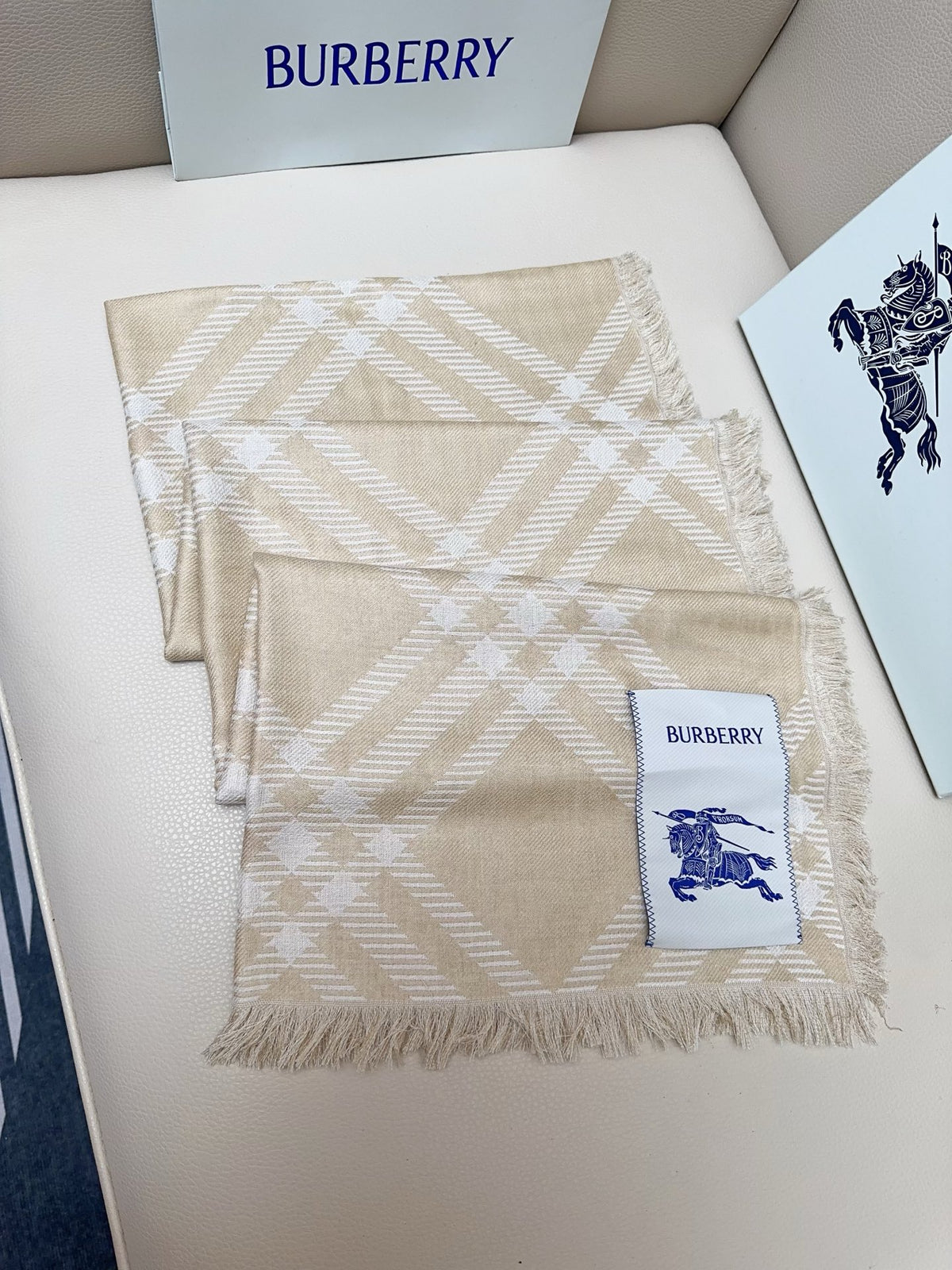 wool luxury Scarf for men - alternate angle view 5