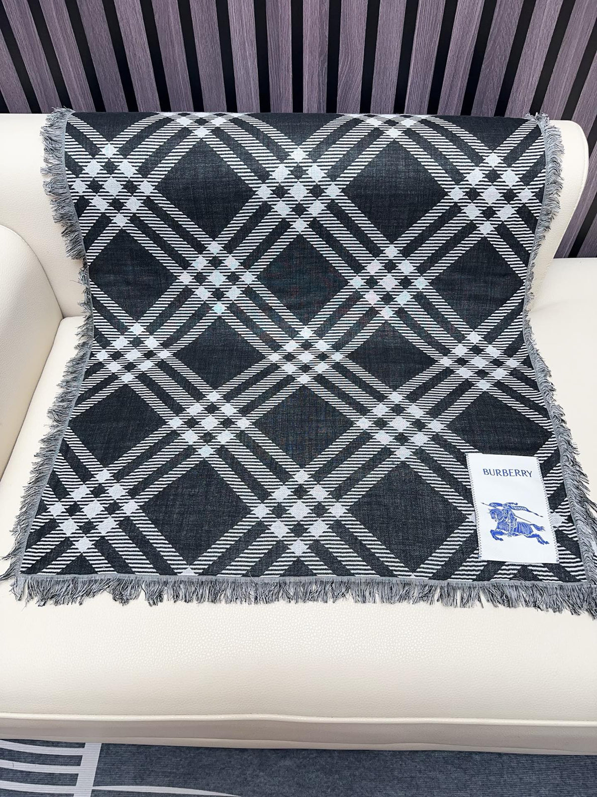 wool luxury Scarf for men - alternate angle view 6
