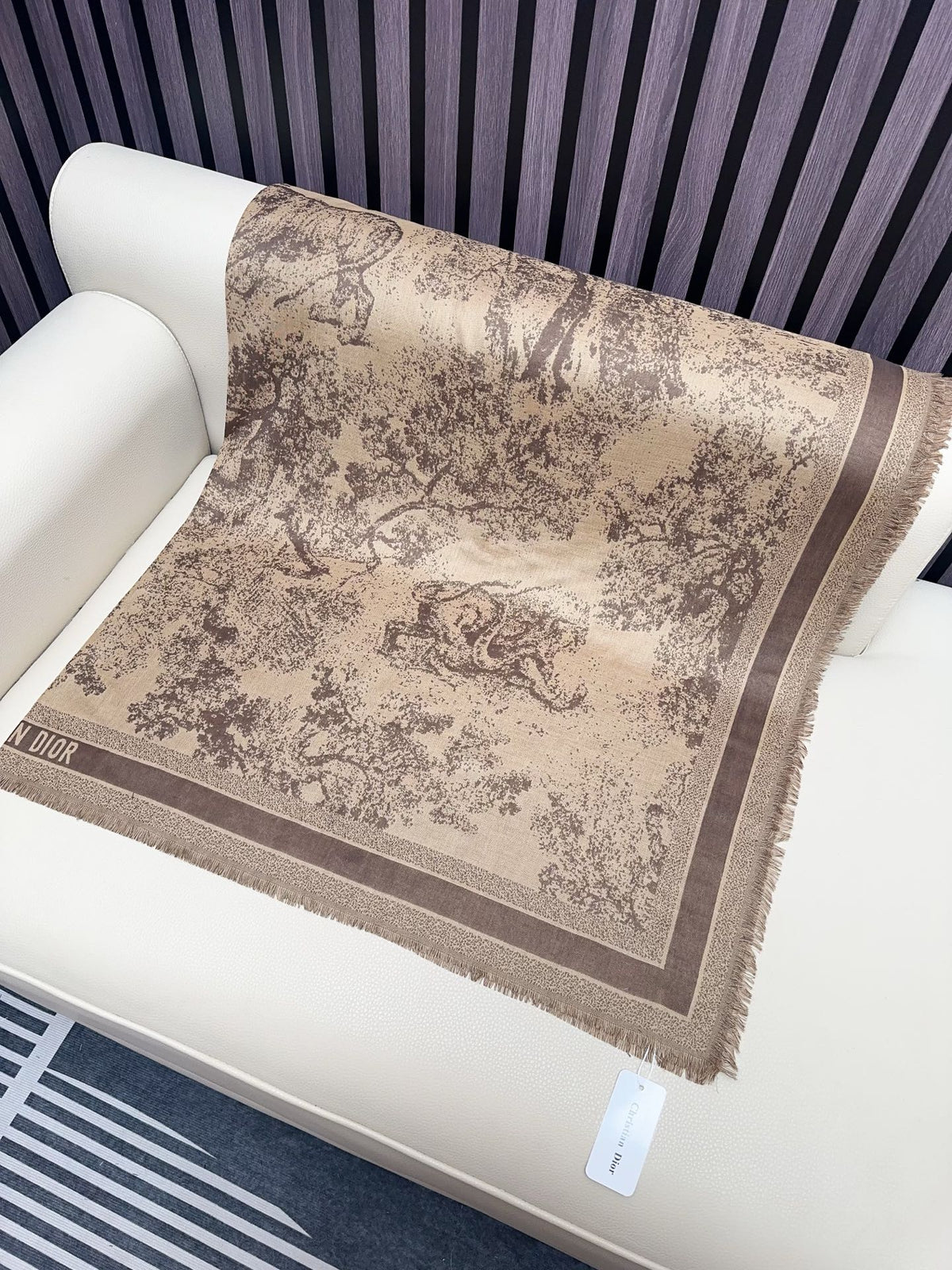 cotton floral Shawl for women - alternate angle view 5