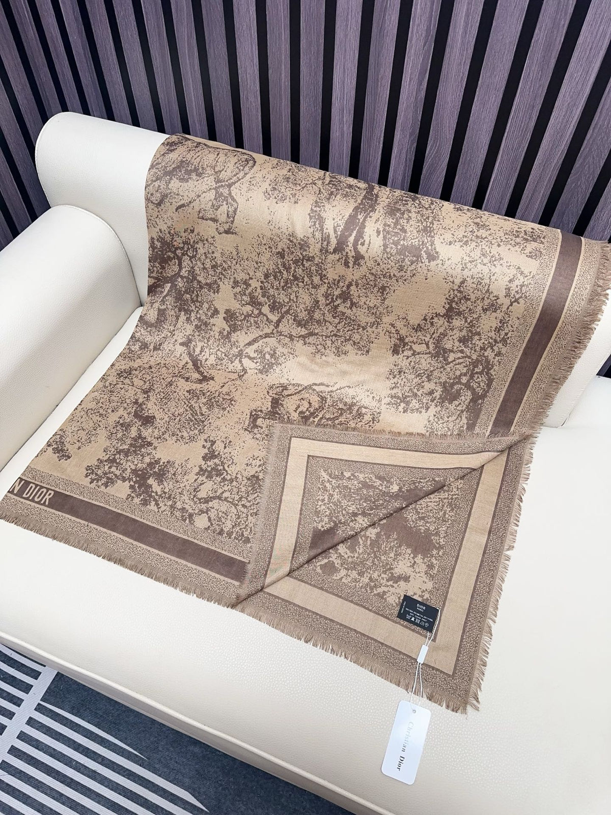 cotton floral Shawl for women - alternate angle view 6