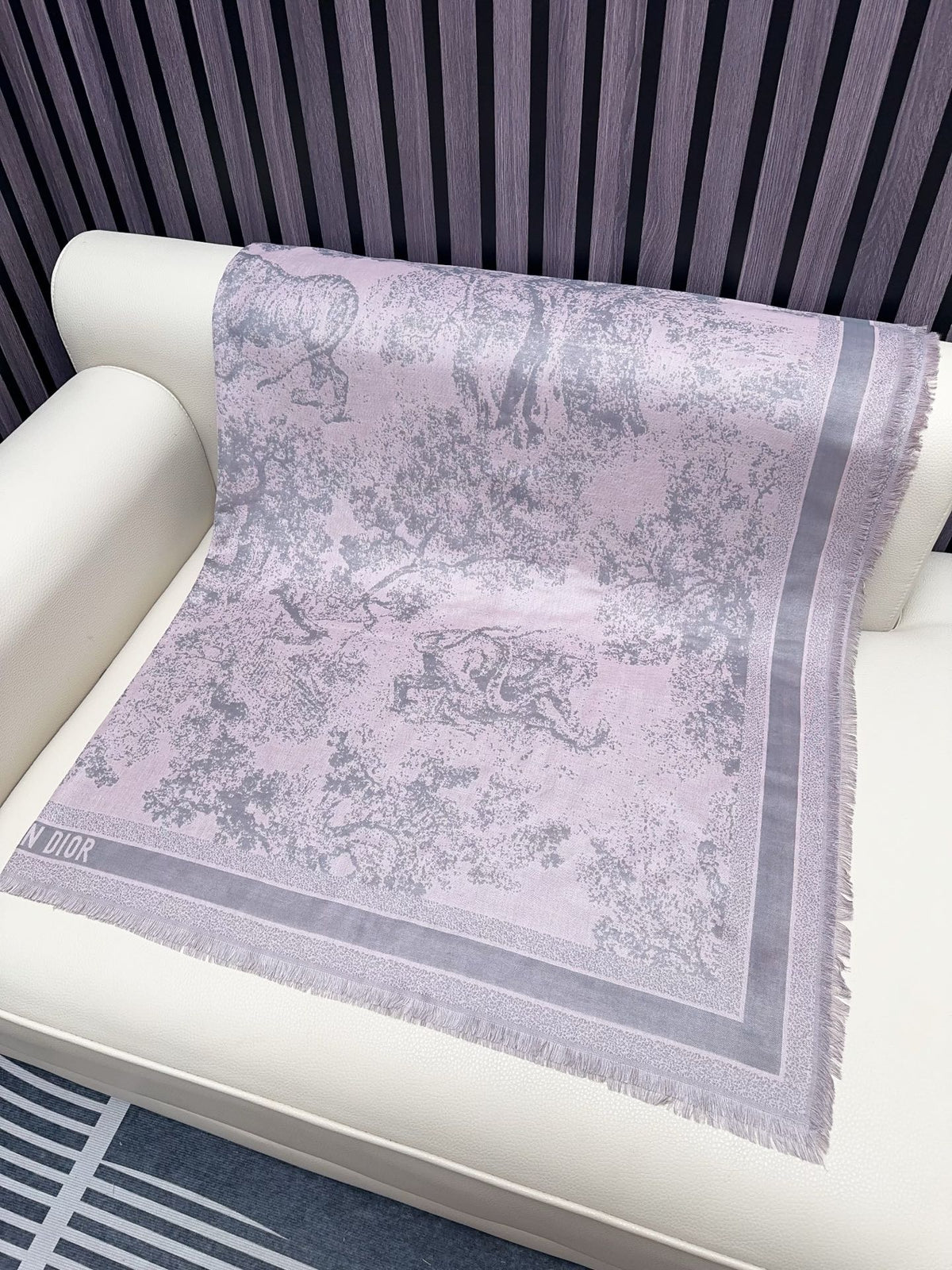 cotton floral Shawl for women - alternate angle view 5