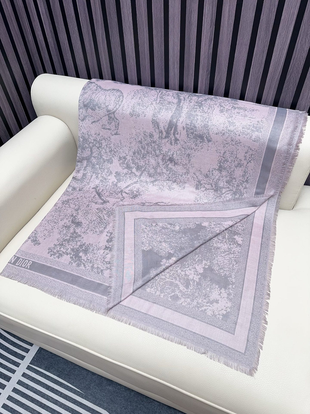 cotton floral Shawl for women - alternate angle view 6