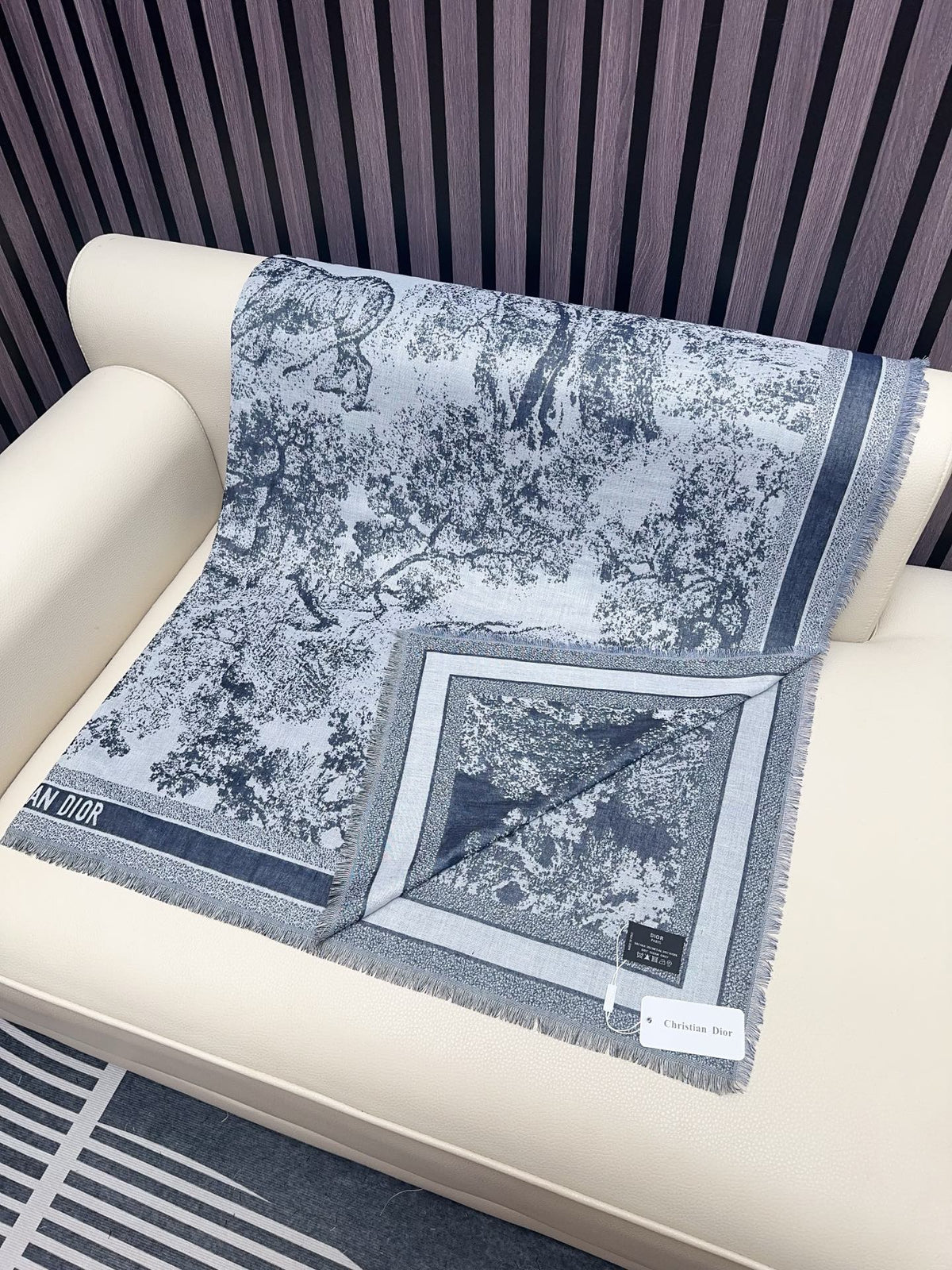 cotton floral Shawl for women - alternate angle view 7