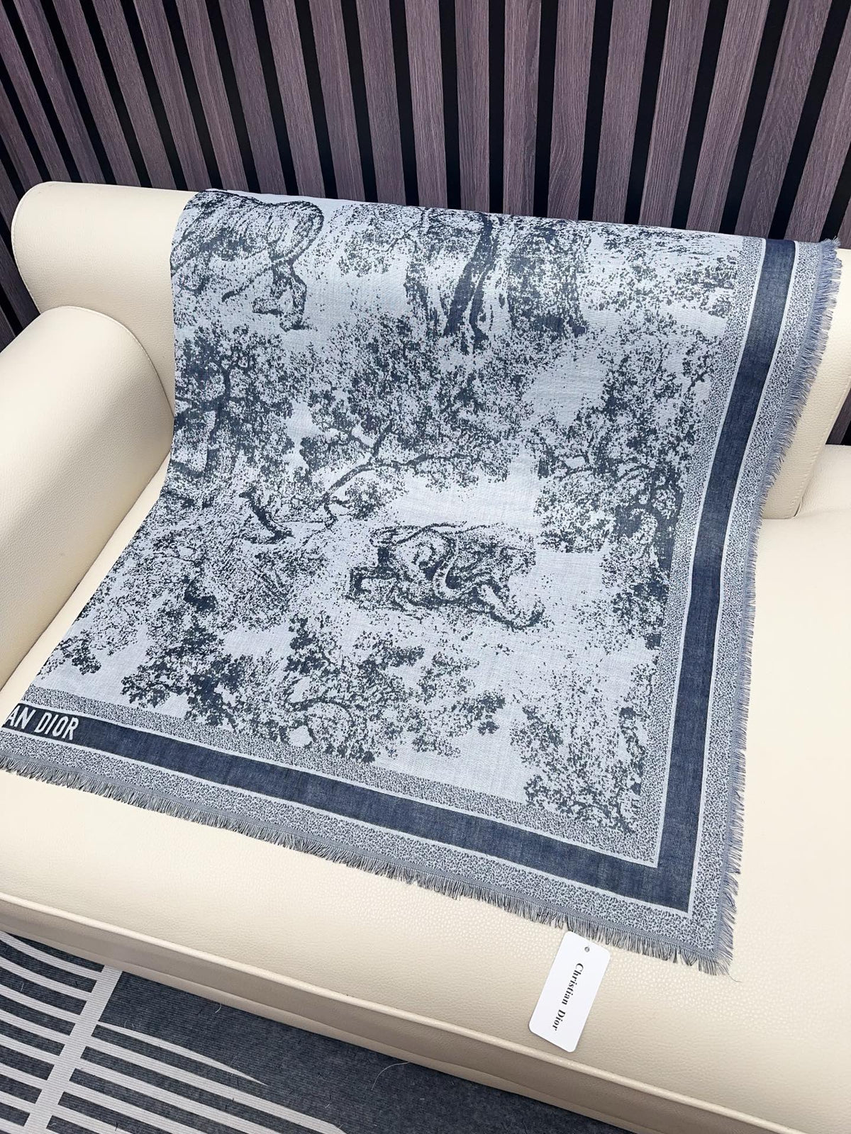 cotton floral Shawl for women - alternate angle view 6