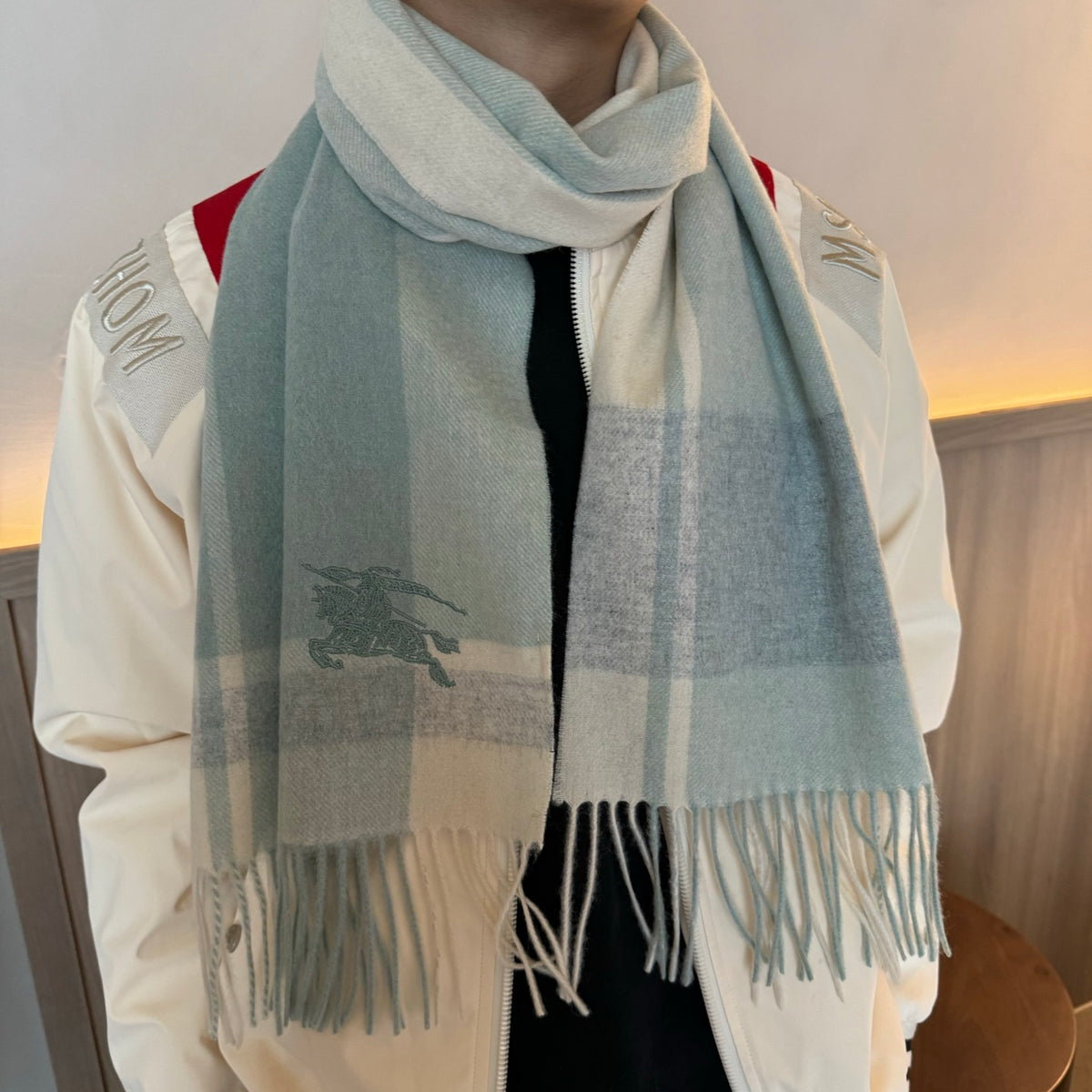 velvet stylish Scarf for men - product detail view