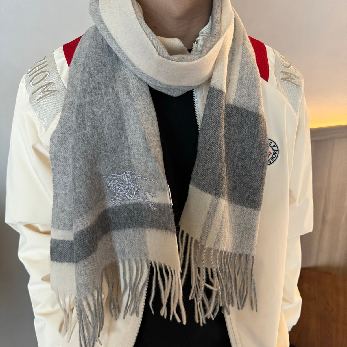 velvet stylish Scarf for men - product detail view