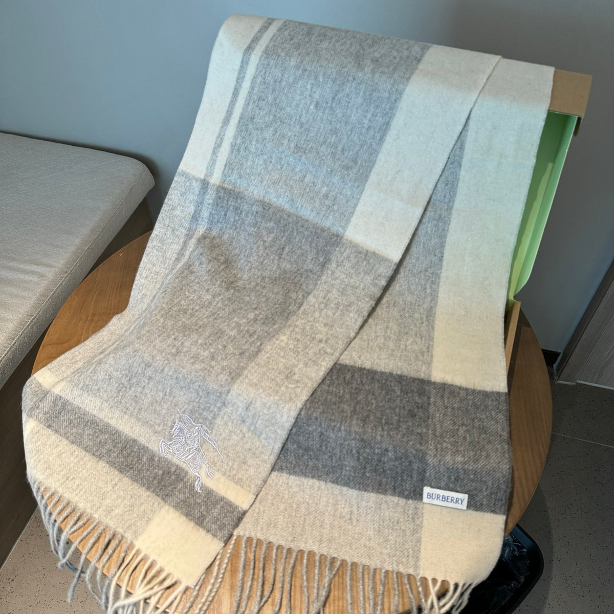 velvet stylish Scarf for men - alternate angle view 7
