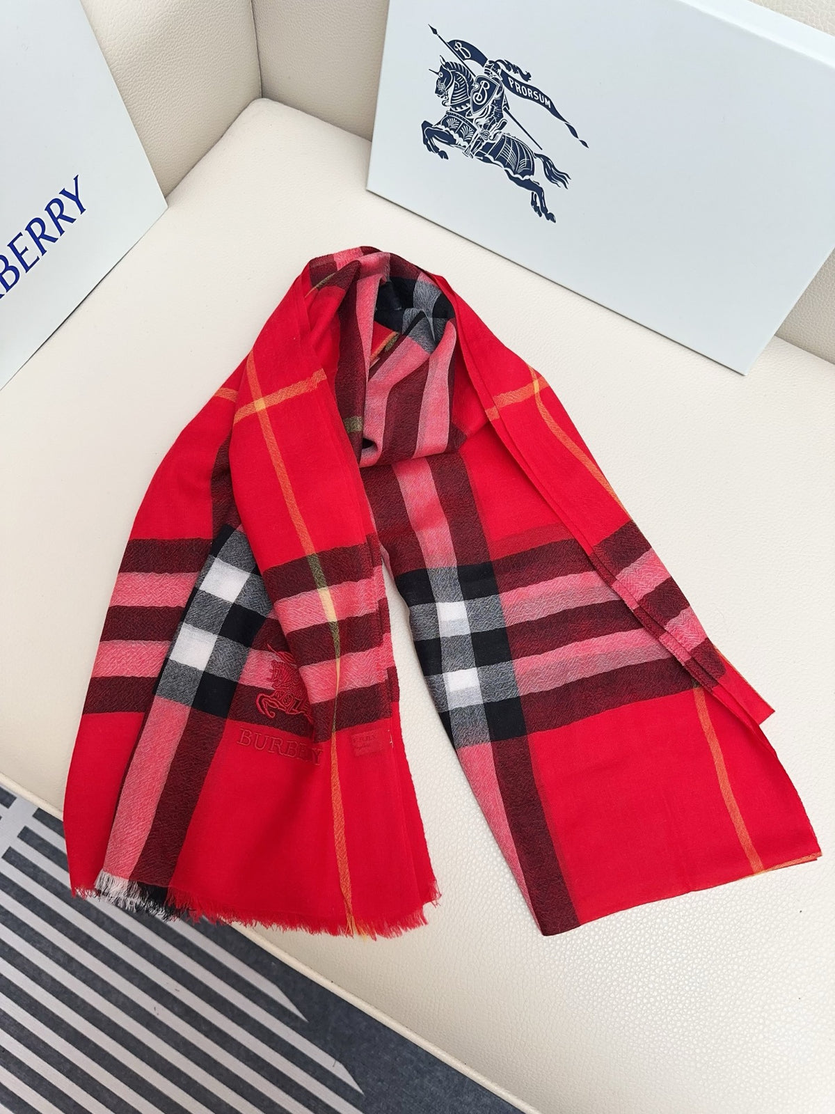 camel wool tassel Scarf for women - alternate angle view 4