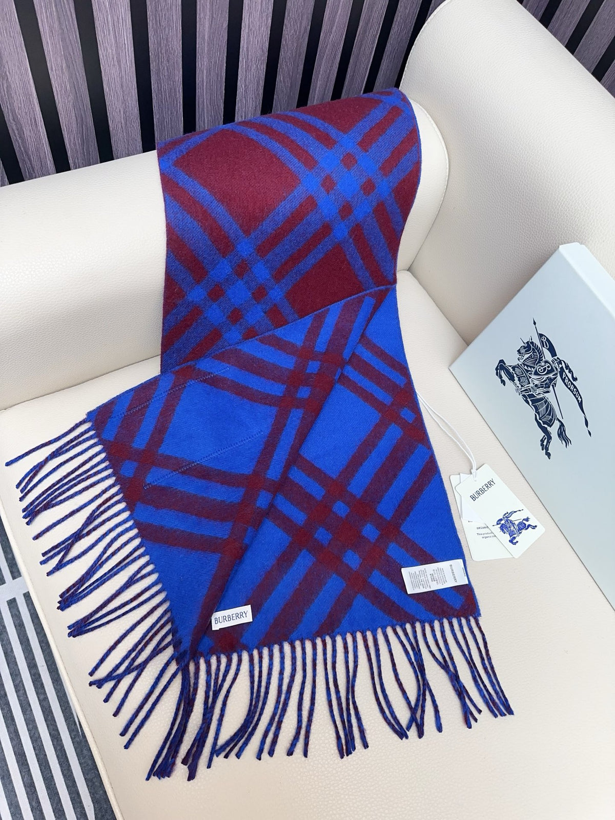 velvet stylish Scarf for men - alternate angle view 5