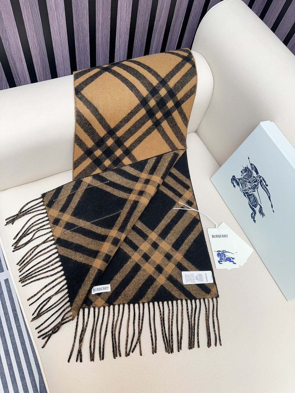 velvet stylish Scarf for men - alternate angle view 6