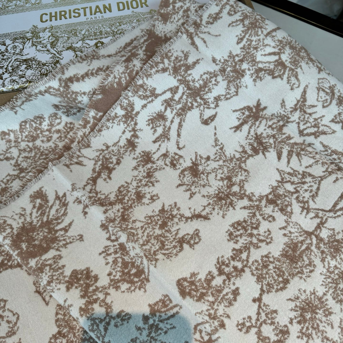 velvet floral Scarf for women - alternate angle view 6