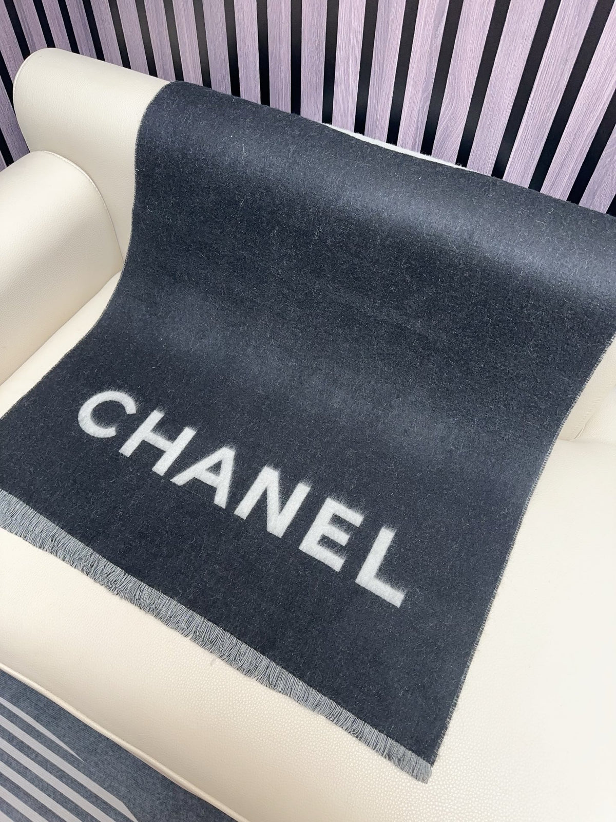 velvet double c Shawl for women - alternate angle view 5