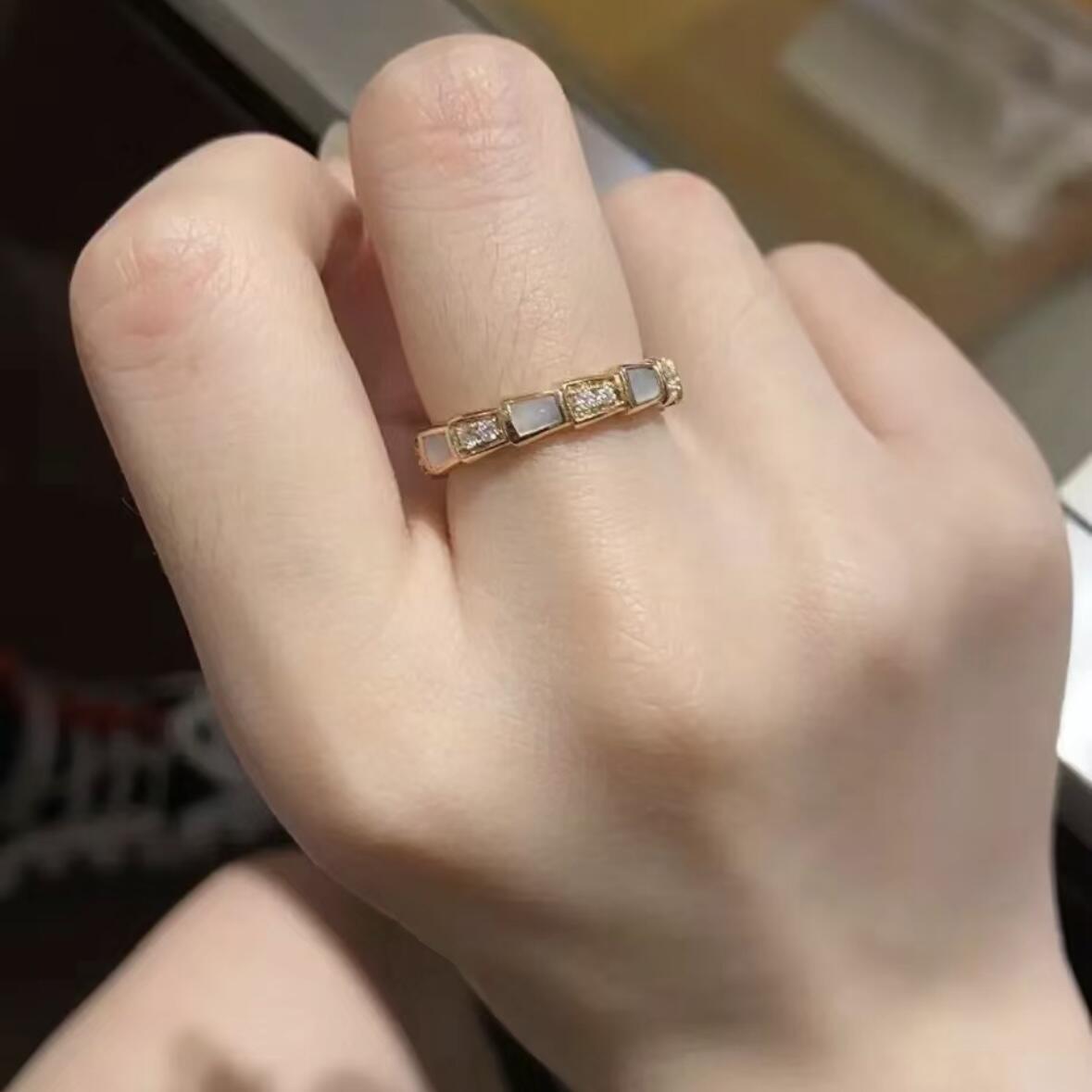 silver brass crystal inlaid Ring for women - alternate angle view 9