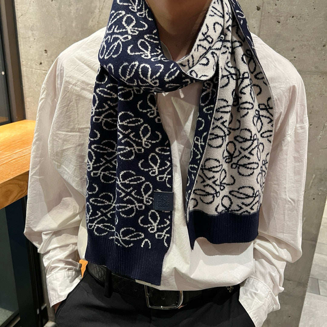 velvet floral Scarf for men - alternate angle view 3