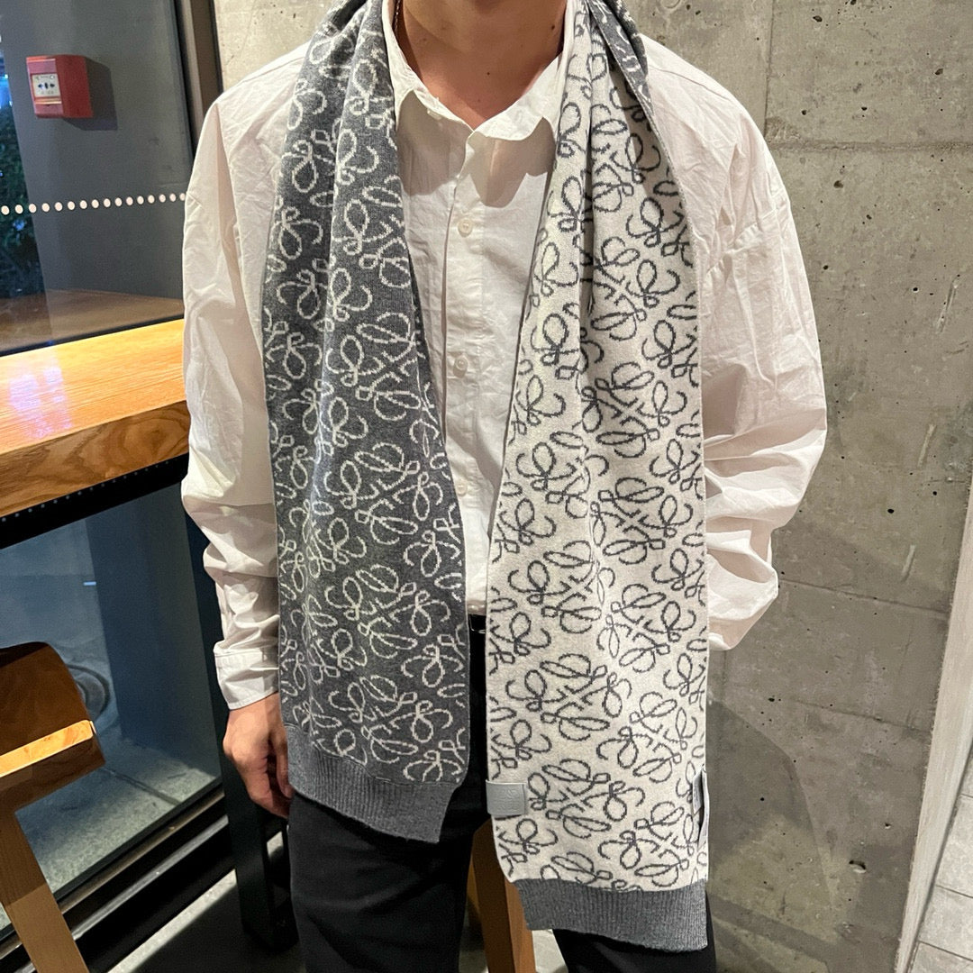 velvet floral Scarf for men - product detail view