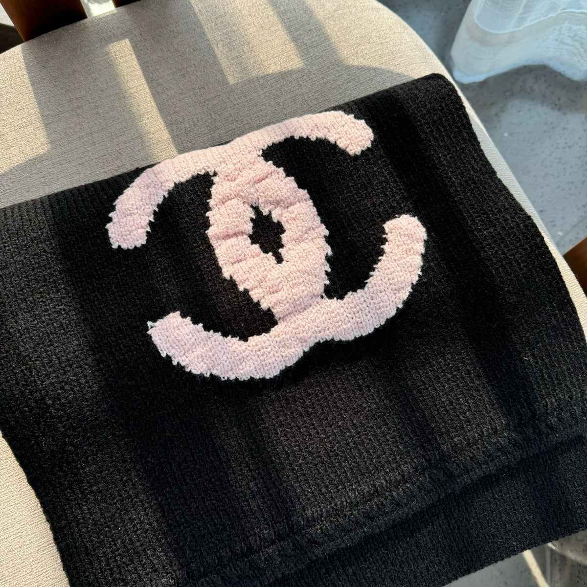 velvet elegant Scarf for women - alternate angle view 4
