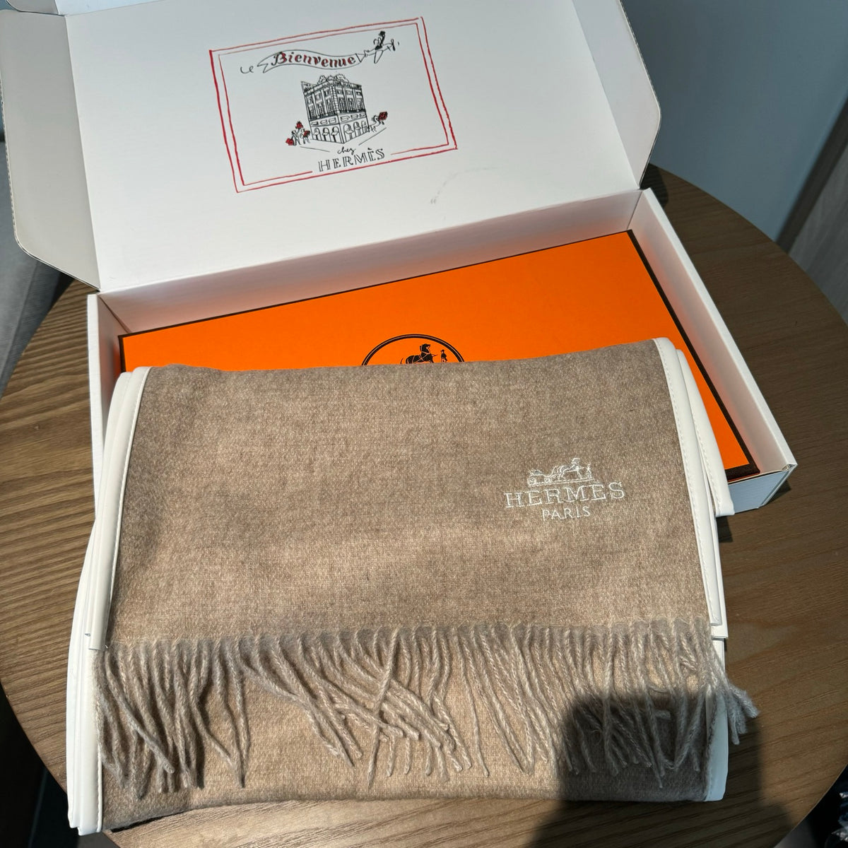 genuine leather versatile Scarf for men - alternate angle view 2