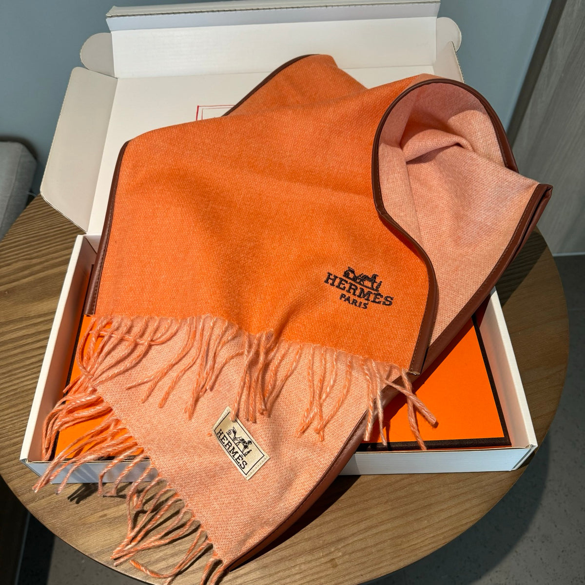 genuine leather versatile Scarf for men - alternate angle view 4